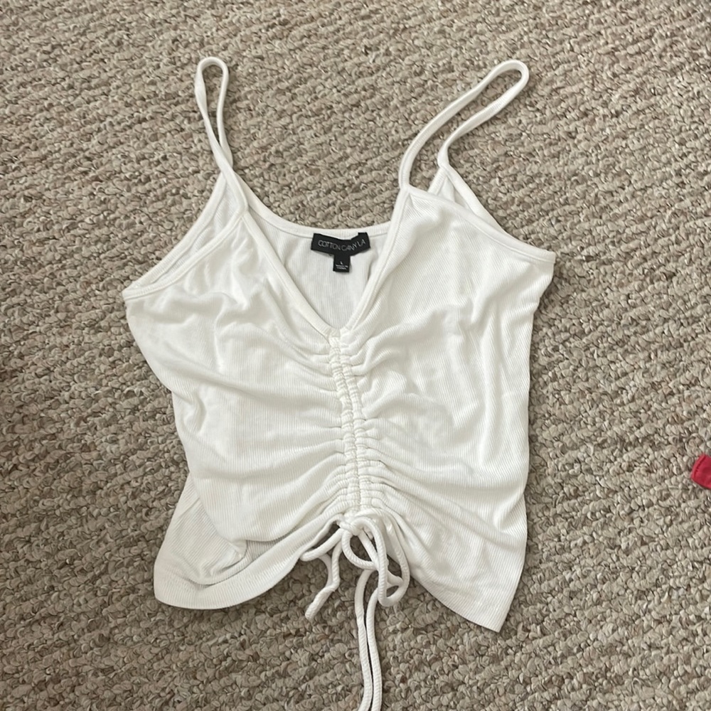 Cotton Candy LA - white tie top
